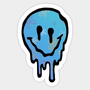 Bikini Bottom Drippy Smiley Face Sticker